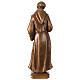 St Francis statue for outdoors bronzed Val Gardena fiberglass s9