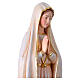 Virgen de Fátima para exterior colorida Val Gardena fibra de vidrio s6