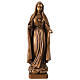 Virgen de Fátima bronceada para exterior Val Gardena fibra de vidrio s1