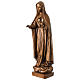 Virgen de Fátima bronceada para exterior Val Gardena fibra de vidrio s5