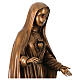 Virgen de Fátima bronceada para exterior Val Gardena fibra de vidrio s6