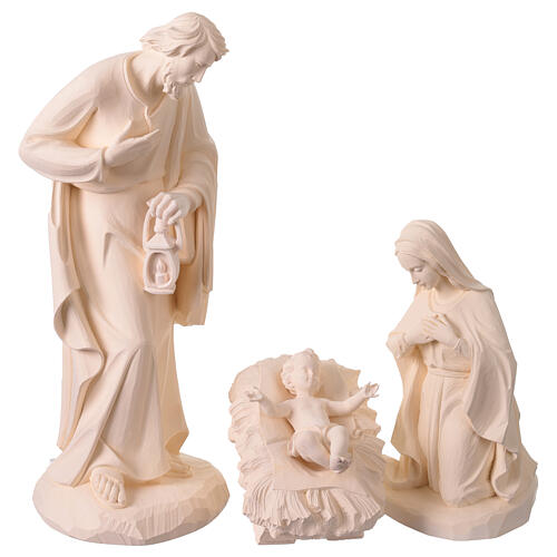 Sacra Famiglia Val Gardena fibra di vetro bianca esterno 60 cm 1
