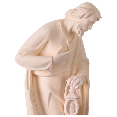 Sacra Famiglia Val Gardena fibra di vetro bianca esterno 60 cm 4