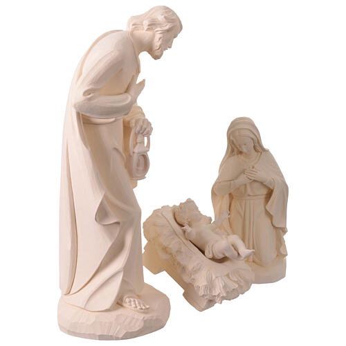 Sacra Famiglia Val Gardena fibra di vetro bianca esterno 60 cm 9