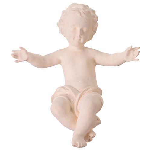 Sacra Famiglia Val Gardena fibra di vetro bianca esterno 60 cm 10