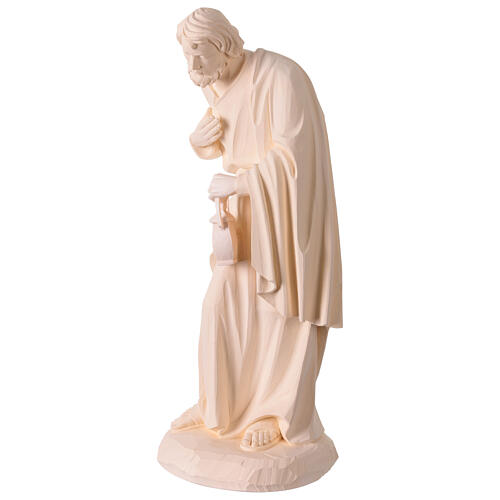 Sacra Famiglia Val Gardena fibra di vetro bianca esterno 60 cm 12