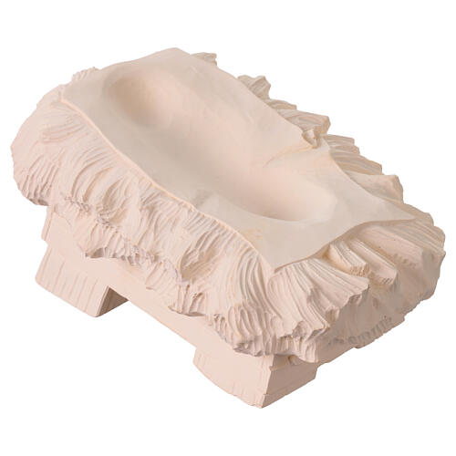 Sacra Famiglia Val Gardena fibra di vetro bianca esterno 60 cm 13
