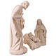 Sacra Famiglia Val Gardena fibra di vetro bianca esterno 60 cm s9