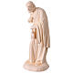 Sacra Famiglia Val Gardena fibra di vetro bianca esterno 60 cm s12