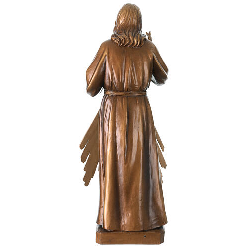 Barmherziger Jesus – bronzierte Fiberglas-Statue für den Außenbereich, Grödnertal 8