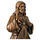 Barmherziger Jesus – bronzierte Fiberglas-Statue für den Außenbereich, Grödnertal s6