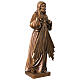 Merciful Jesus statue for outdoors bronzed Val Gardena fiberglass s5