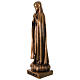 Virgen de Fátima para exterior bronceada Val Gardena fibra de vidrio 100 cm s3