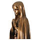 Madonna di Fatima per esterno bronzata Val Gardena fibra di vetro 100 cm s2