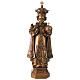 Niño de Praga para exterior bronceado Val Gardena fibra de vidrio 60 cm s1