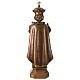 Niño de Praga para exterior bronceado Val Gardena fibra de vidrio 60 cm s7