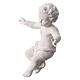 Niño Jesús para exterior Val Gardena fibra de vidrio blanca 20 cm s2