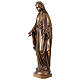 Madonna Maria Immacolata per esterno Val Gardena fibra di vetro bronzata 60 cm s4