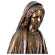 Madonna Maria Immacolata per esterno Val Gardena fibra di vetro bronzata 60 cm s5