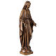 Madonna Maria Immacolata per esterno Val Gardena fibra di vetro bronzata 60 cm s6