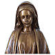 Madonna Maria Immacolata per esterno Val Gardena fibra di vetro bronzata 60 cm s7