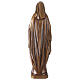 Madonna Maria Immacolata per esterno Val Gardena fibra di vetro bronzata 60 cm s9