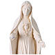 Madonna di Fatima per esterno Val Gardena fibra di vetro bianca 70 cm s9