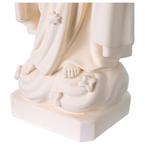 Statue of Our Lady of Fatima, outdoor Val Gardena white fiberglass 70 cm 10