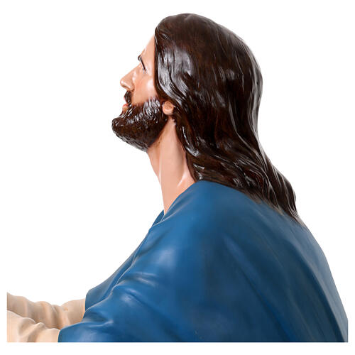 Jesus im Gebet zu Gethsemane – 135 × 140 × 85 cm farbig bemalte Fiberglas-Statue 13