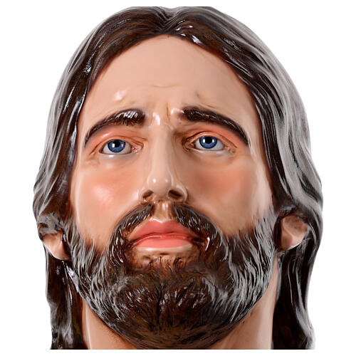 Jesus in prayer at Gethsemane, 53x55 in, painted fibreglass 7