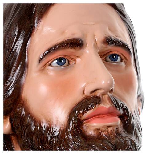 Statue de Jésus en prière à Gethsémané 135x140 cm résine peinte 2