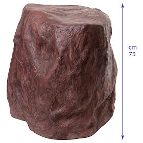 Roccia per Gesù Getsemani 75x60 cm vetroresina dipinta
