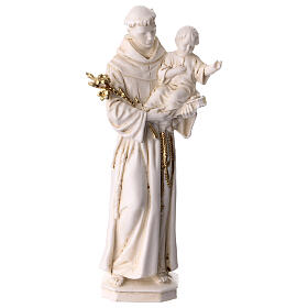 Estatua pvc San Antonio de Padua marfil 15 cm