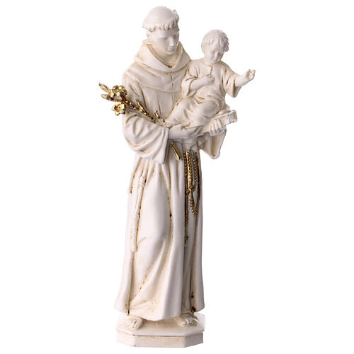 Estátua em PVC de Santo António de Lisboa cor de marfim 15 cm 1