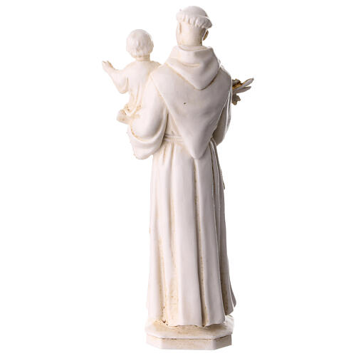 Estátua em PVC de Santo António de Lisboa cor de marfim 15 cm 4
