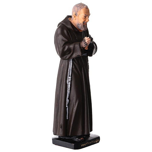 Statua pvc colorata San Pio da Pietrelcina 20 cm 3