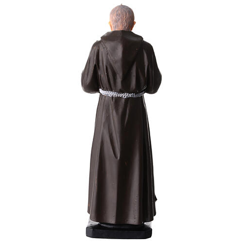 Estátua de PVC colorida de São Pio de Pietrelcina 20 cm 4