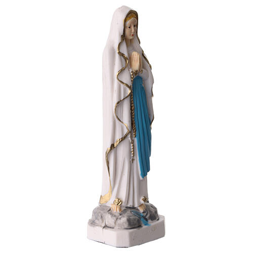 Our Lady of Lourdes, coloured PVC statue, 5 in 3