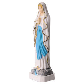 Our Lady of Lourdes colored PVC statue, 12 cm
