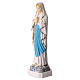 Our Lady of Lourdes colored PVC statue, 12 cm s2