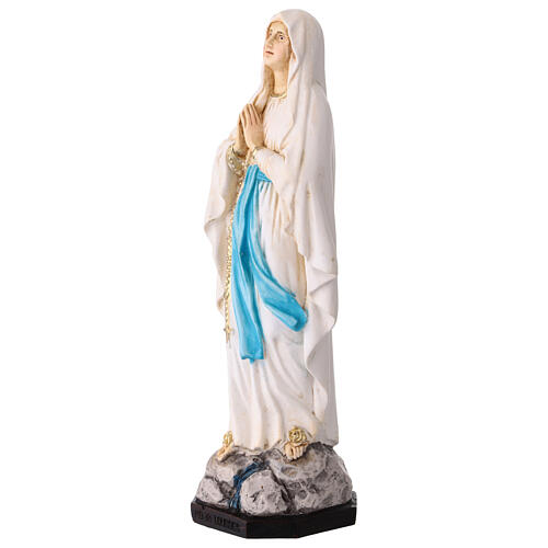 Gottesmutter von Lourdes – farbig bemalte Statue aus Resin, 15 cm 2