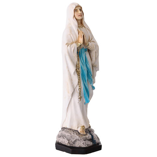 Statuette Notre-Dame de Lourdes en résine colorée 15 cm 3