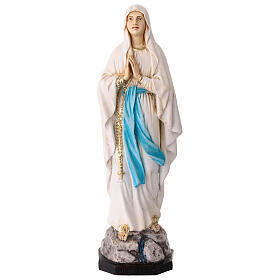 Colored Resin Statue of Our Lady of Lourdes, 15 cm