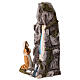 Cueva aparición Virgen de Lourdes 12x5 cm resina s2