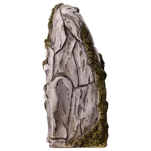 Grotta apparizione Madonna di Lourdes 12x5 cm resina 5