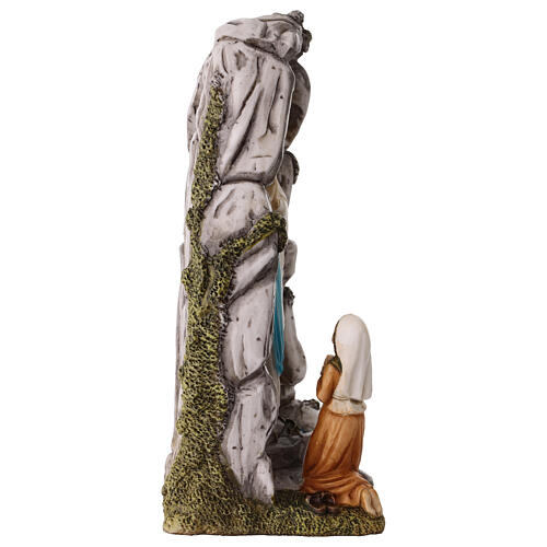 Statue of Our Lady of Lourdes Apparition Grotto 12x5 cm Resin 4