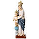 Statue Notre-Dame des Victoires résine colorée 20 cm s1