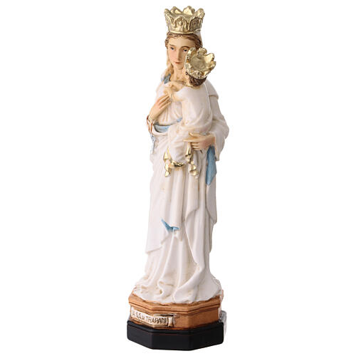 Statuette Notre-Dame de Trapani en résine colorée 15 cm 2