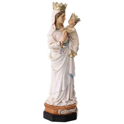 Statuette Notre-Dame de Trapani en résine colorée 15 cm 3