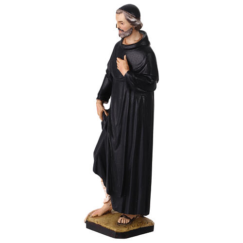 Statue Saint Pérégrin résine colorée 15 cm 3